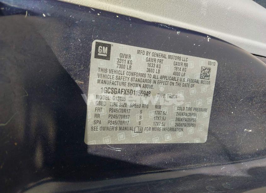 Photo 9 of 2013 Chevrolet Express 1500 WORK VAN (VIN 1GCSGAFX5D1155948)