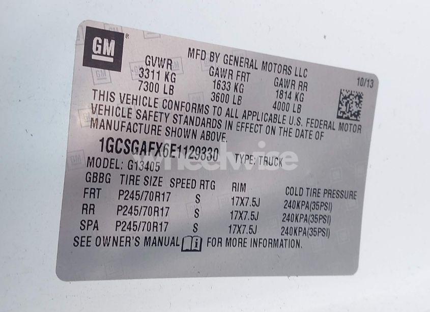 Photo 9 of 2014 Chevrolet Express 1500 WORK VAN (VIN 1GCSGAFX6E1129330)