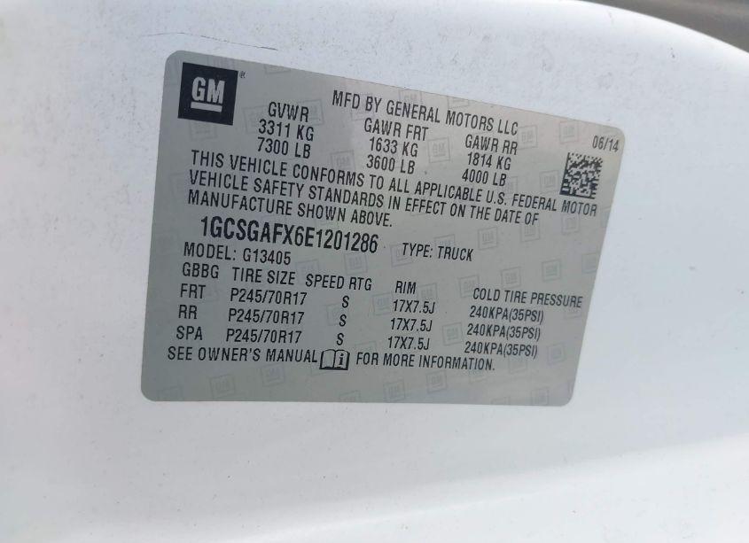 Photo 9 of 2014 Chevrolet Express 1500 WORK VAN (VIN 1GCSGAFX6E1201286)