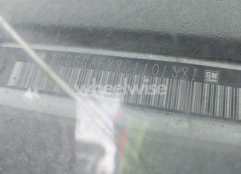 Photo 9 of 2012 Chevrolet Express 1500 WORK VAN (VIN 1GCSGAFX8C1101381)