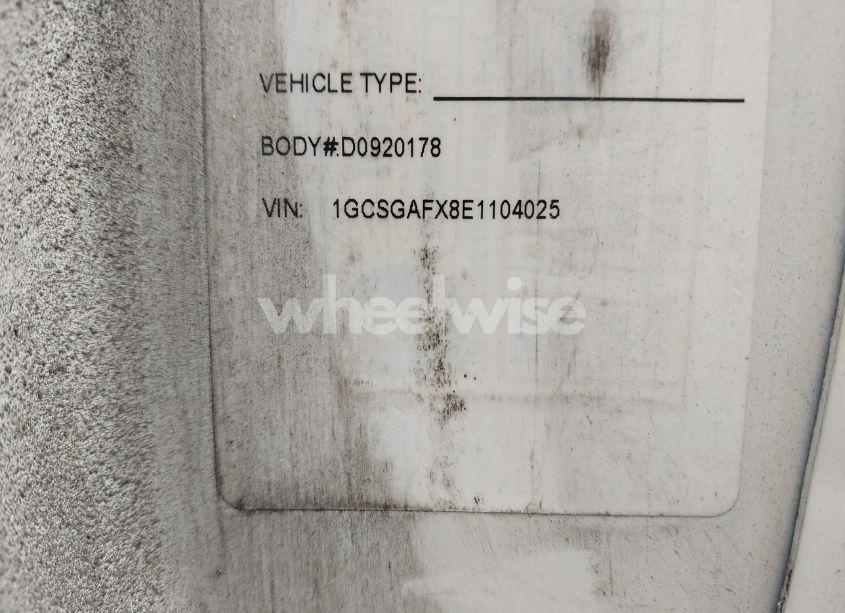 Photo 9 of 2014 Chevrolet Express 1500 WORK VAN (VIN 1GCSGAFX8E1104025)