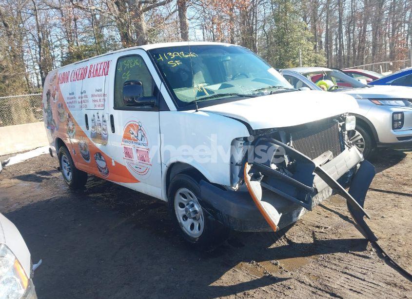 2013 Chevrolet Express 1500 WORK VAN (VIN 1GCSGAFXXD1154312) main photo
