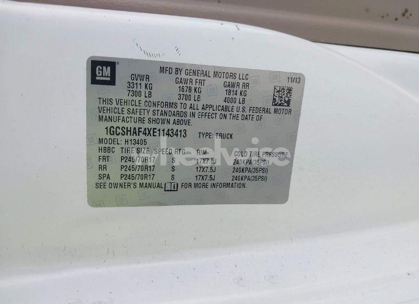 Photo 9 of 2014 Chevrolet Express 1500 WORK VAN (VIN 1GCSHAF4XE1143413)