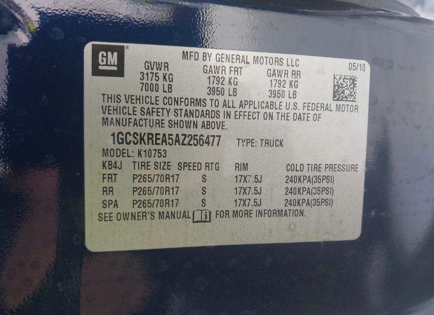 Photo 9 of 2010 Chevrolet Silverado 1500 LS (VIN 1GCSKREA5AZ256477)