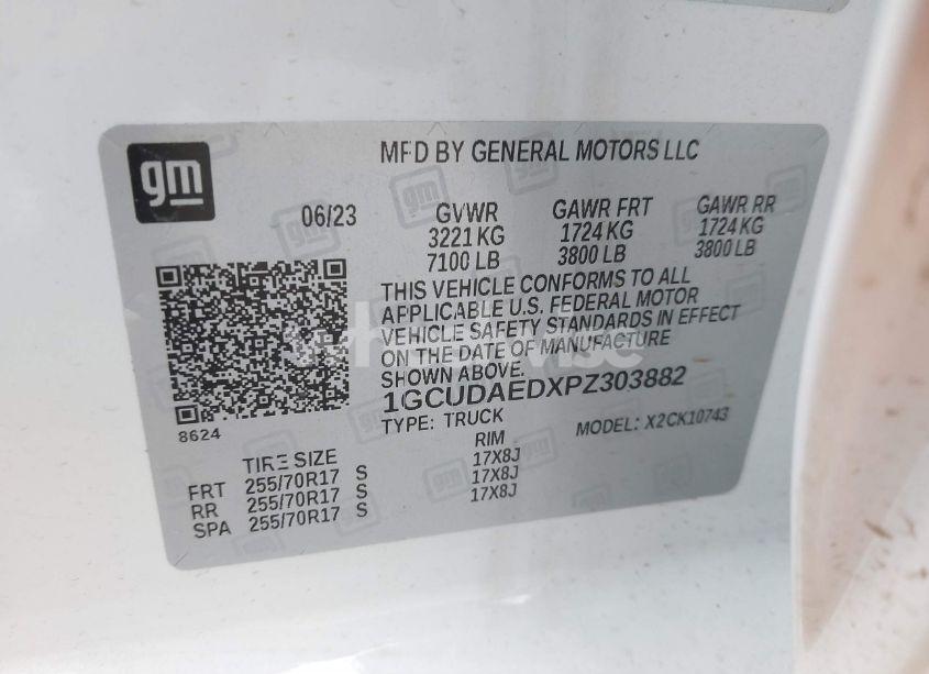 Photo 9 of 2023 Chevrolet Silverado 1500 4WD STANDARD BED WT (VIN 1GCUDAEDXPZ303882)