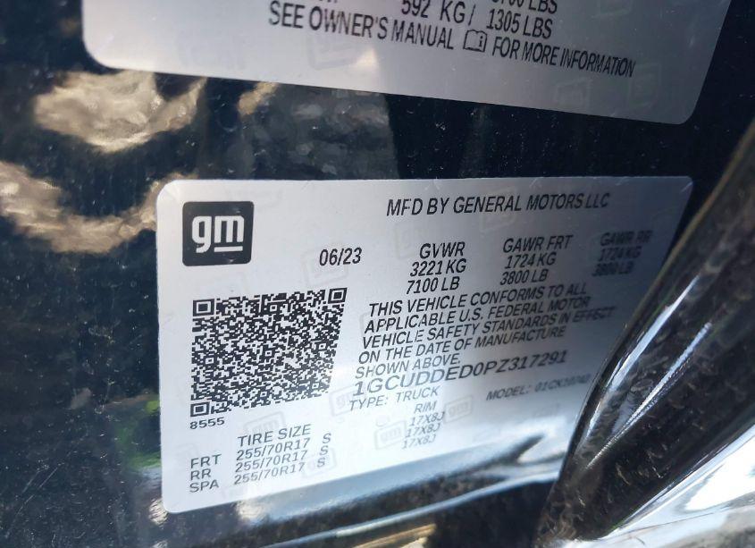 Photo 9 of 2023 Chevrolet Silverado 1500 4WD STANDARD BED LT (VIN 1GCUDDED0PZ317291)