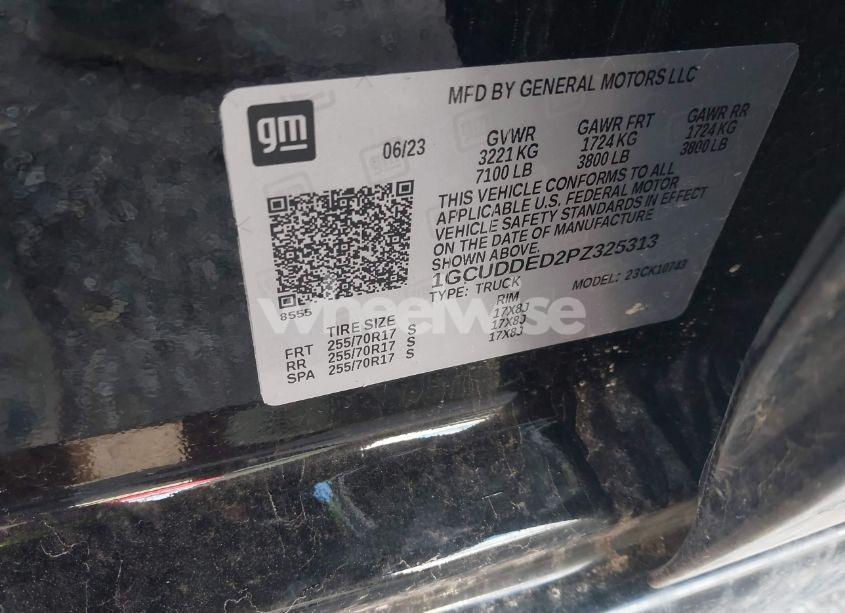 Photo 9 of 2023 Chevrolet Silverado 1500 4WD STANDARD BED LT (VIN 1GCUDDED2PZ325313)