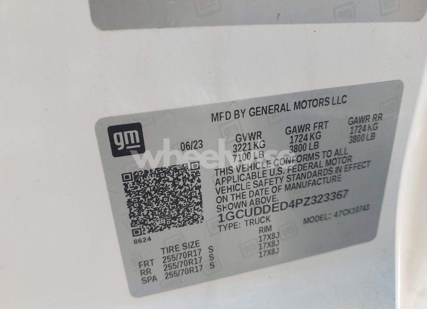 Photo 9 of 2023 Chevrolet Silverado 1500 4WD STANDARD BED LT (VIN 1GCUDDED4PZ323367)