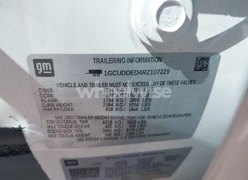 Photo 9 of 2024 Chevrolet Silverado 1500 4WD SHORT BED LT (VIN 1GCUDDED4RZ107229)