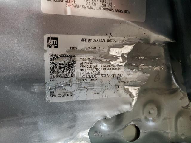 Photo 3 of 2024 CHEVROLET SILVERADO K1500 RST (VIN 1GCUDEE83RZ211347)