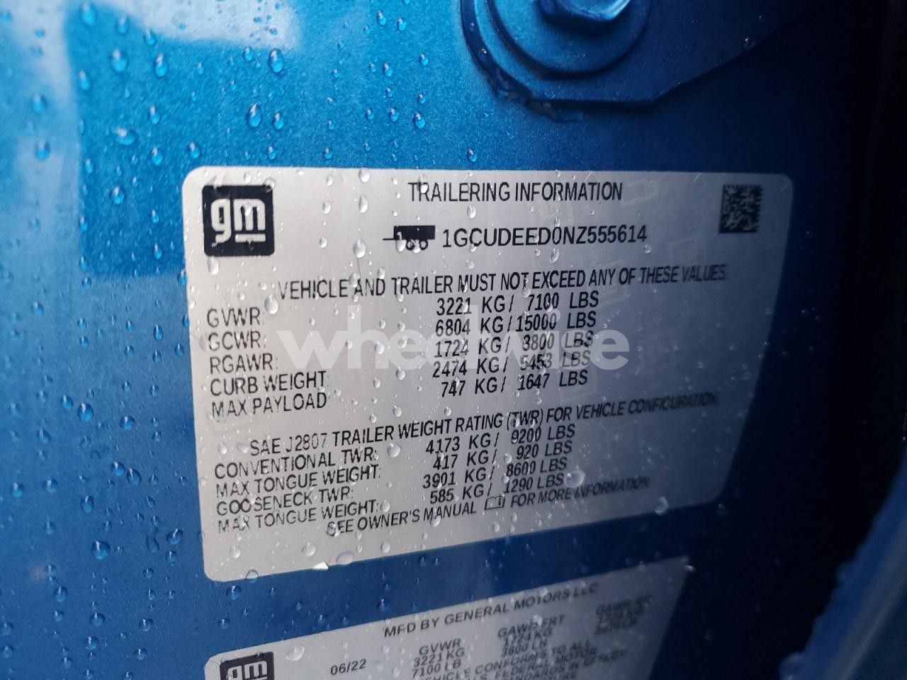 Photo 12 of 2022 CHEVROLET SILVERADO K1500 RST (VIN 1GCUDEED0NZ555614)