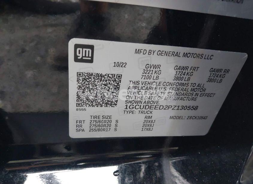 Photo 9 of 2023 Chevrolet Silverado 1500 4WD SHORT BED RST (VIN 1GCUDEED2PZ130558)