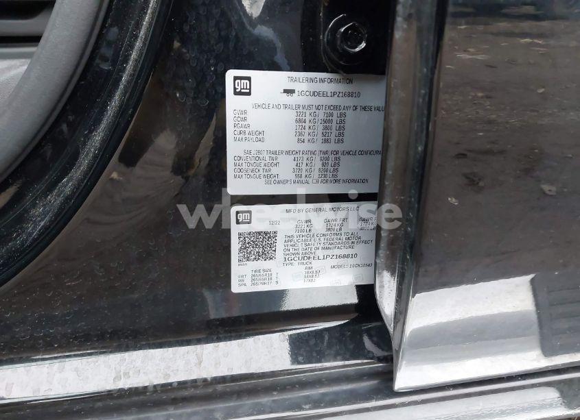 Photo 9 of 2023 Chevrolet Silverado 1500 (VIN 1GCUDEEL1PZ168810)