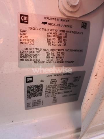 Photo 8 of 2024 CHEVROLET SILVERADO K1500 HIGH COUNTRY (VIN 1GCUDJE81RZ185839)