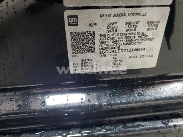 Photo 5 of 2026 CHEVROLET SILVERADO K1500 RST (VIN 1GCUKEED2TZ146954)