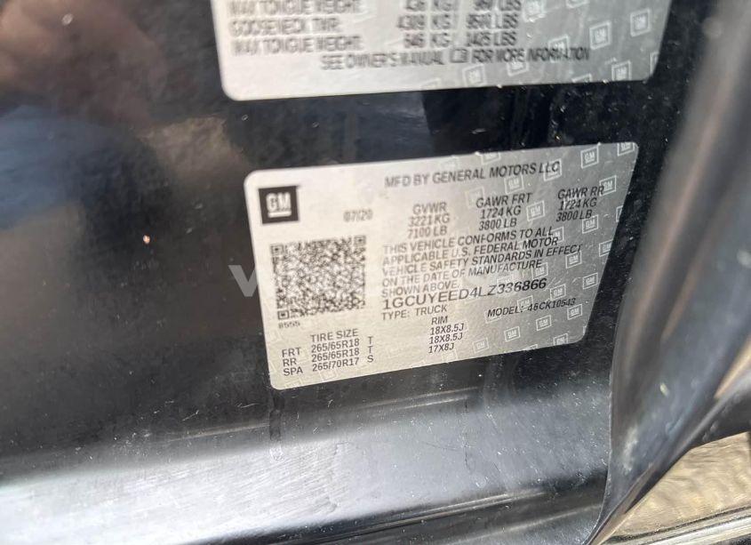 Photo 9 of 2020 Chevrolet Silverado K1500 RST (VIN 1GCUYEED4LZ336866)