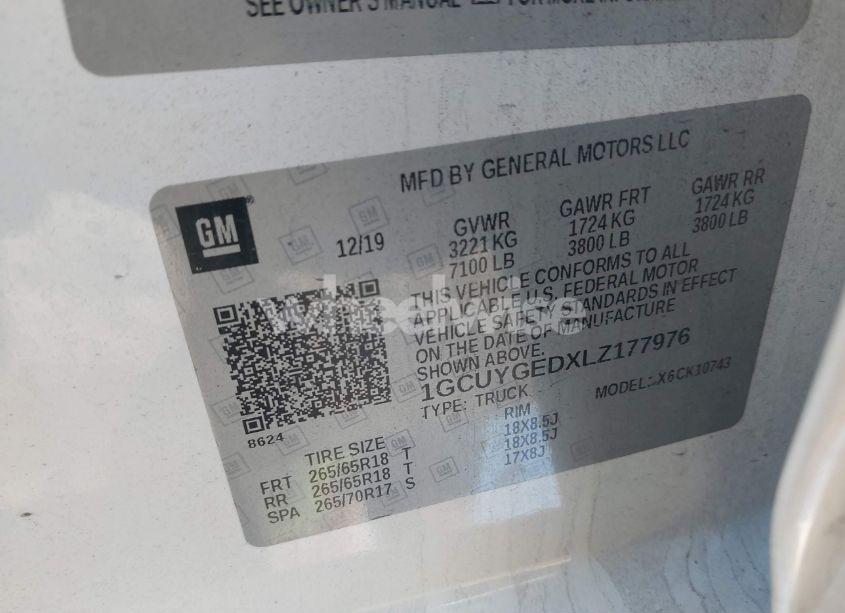 Photo 9 of 2020 Chevrolet Silverado 1500 4WD STANDARD BED LTZ (VIN 1GCUYGEDXLZ177976)