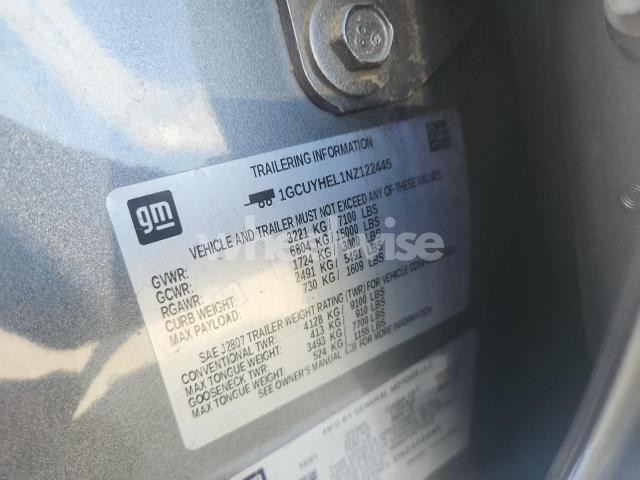 Photo 3 of 2022 CHEVROLET SILVERADO LTD K1500 HIGH COUNTRY N/A (VIN 1GCUYHEL1NZ122445)