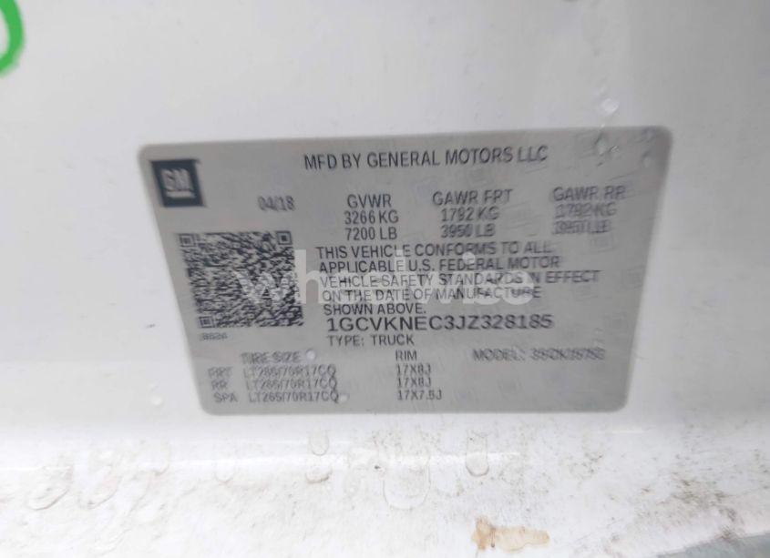 Photo 9 of 2018 Chevrolet Silverado 1500 WT (VIN 1GCVKNEC3JZ328185)