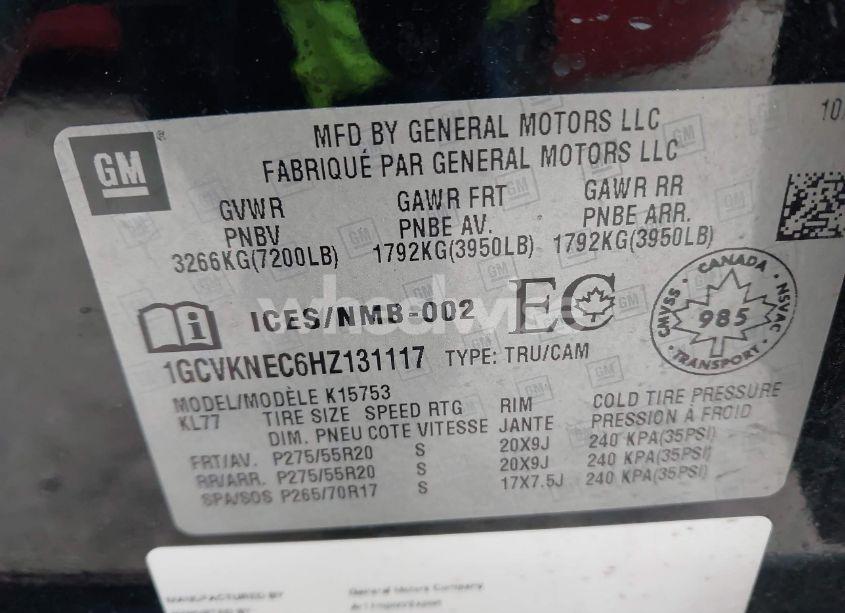 Photo 9 of 2017 Chevrolet Silverado 1500 LS/WT (VIN 1GCVKNEC6HZ131117)