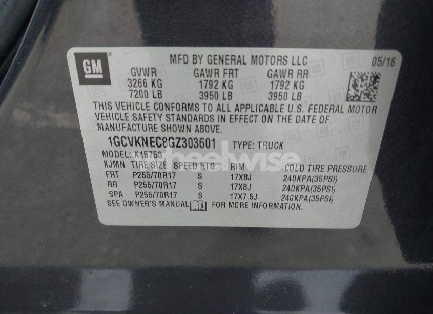 Photo 9 of 2016 Chevrolet Silverado 1500 LS (VIN 1GCVKNEC8GZ303601)