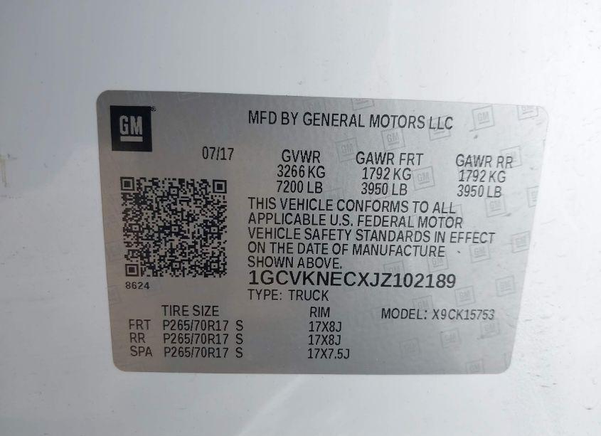 Photo 9 of 2018 Chevrolet Silverado 1500 LS (VIN 1GCVKNECXJZ102189)