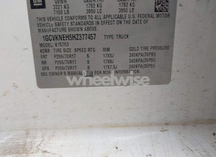 Photo 9 of 2017 Chevrolet Silverado 1500 LS (VIN 1GCVKNEH5HZ377457)