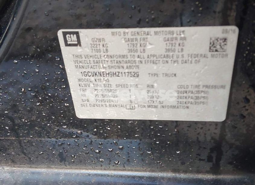 Photo 9 of 2017 Chevrolet Silverado 1500 WT (VIN 1GCVKNEH9HZ117529)