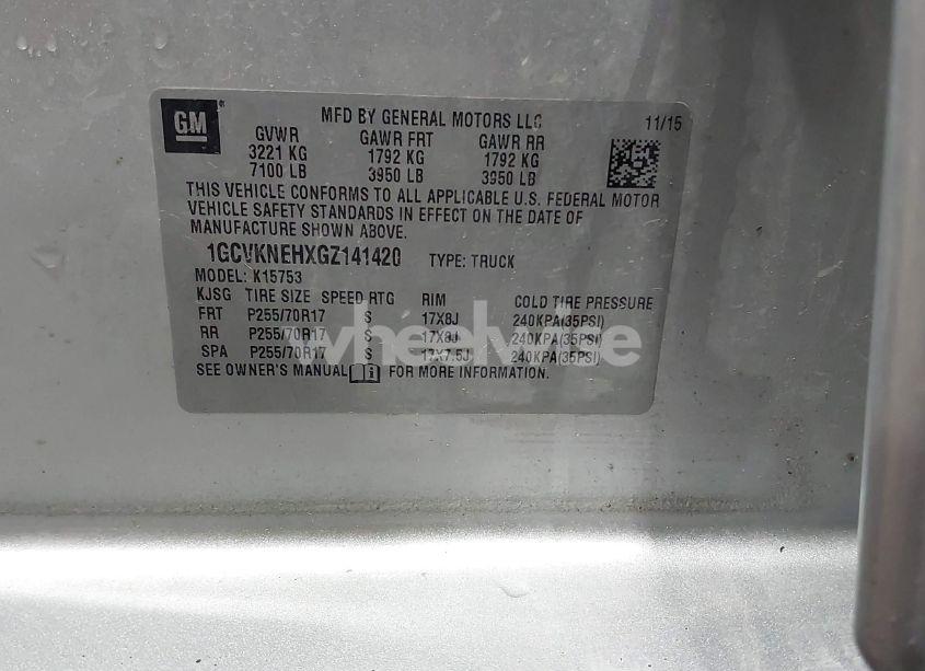 Photo 9 of 2016 Chevrolet Silverado 1500 LS (VIN 1GCVKNEHXGZ141420)