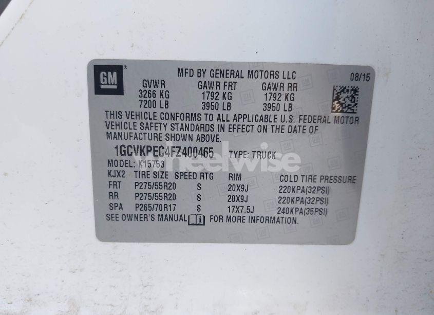 Photo 9 of 2015 Chevrolet Silverado 1500 LS (VIN 1GCVKPEC4FZ400465)