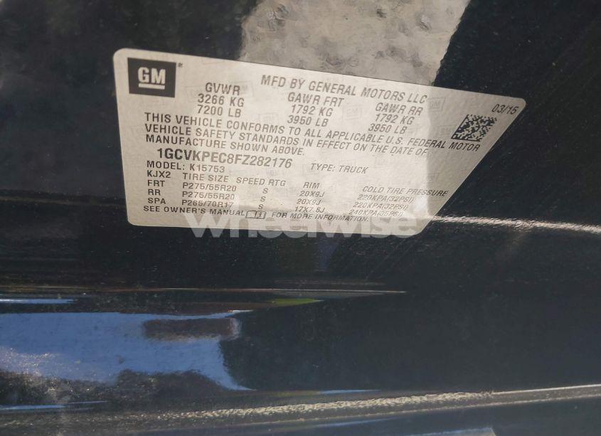 Photo 9 of 2015 Chevrolet Silverado 1500 LS (VIN 1GCVKPEC8FZ282176)