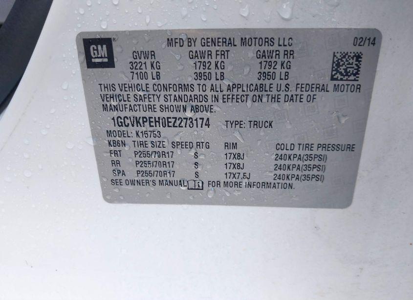 Photo 9 of 2014 Chevrolet Silverado 1500 WORK TRUCK 2WT (VIN 1GCVKPEH0EZ273174)