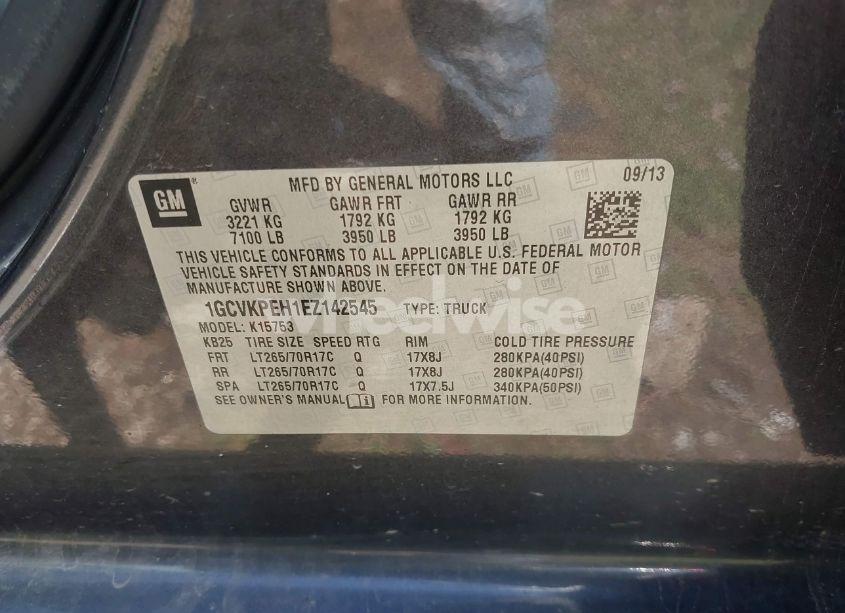 Photo 9 of 2014 Chevrolet Silverado 1500 WORK TRUCK 1WT (VIN 1GCVKPEH1EZ142545)