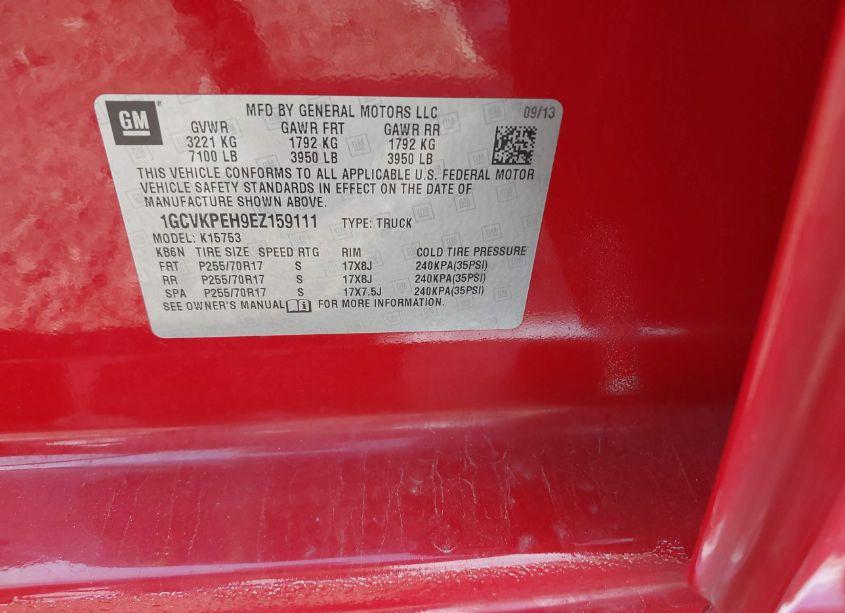 Photo 9 of 2014 Chevrolet Silverado 1500 WORK TRUCK 1WT (VIN 1GCVKPEH9EZ159111)