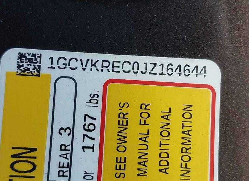 Photo 9 of 2018 Chevrolet Silverado 1500 1LT (VIN 1GCVKREC0JZ164644)