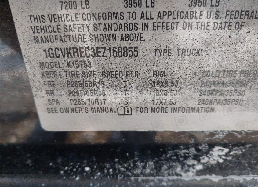 Photo 9 of 2014 Chevrolet Silverado 1500 1LT (VIN 1GCVKREC3EZ168855)