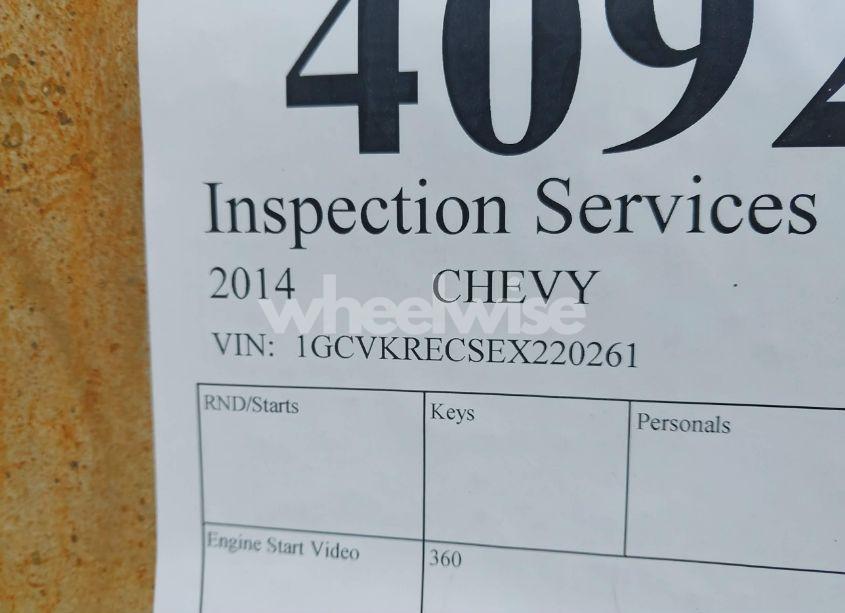 Photo 9 of 2014 Chevrolet Silverado 1500 1LT (VIN 1GCVKREC5EZ220261)