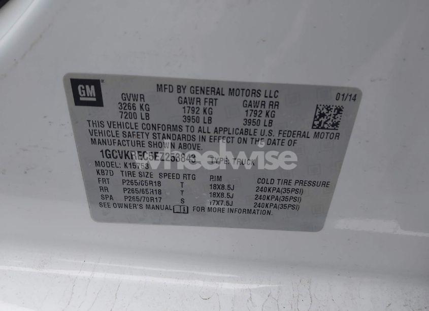 Photo 9 of 2014 Chevrolet Silverado 1500 1LT (VIN 1GCVKREC5EZ253843)