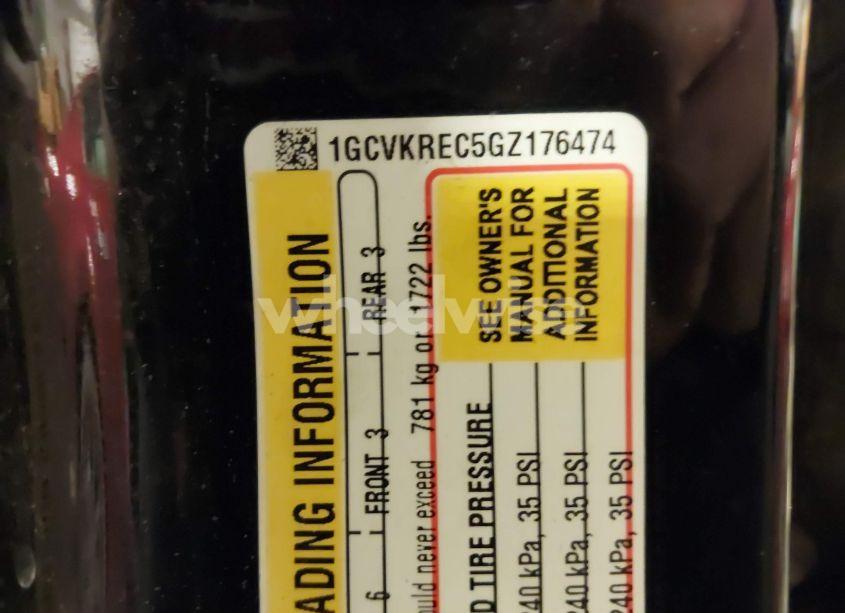 Photo 9 of 2016 Chevrolet Silverado 1500 1LT (VIN 1GCVKREC5GZ176474)