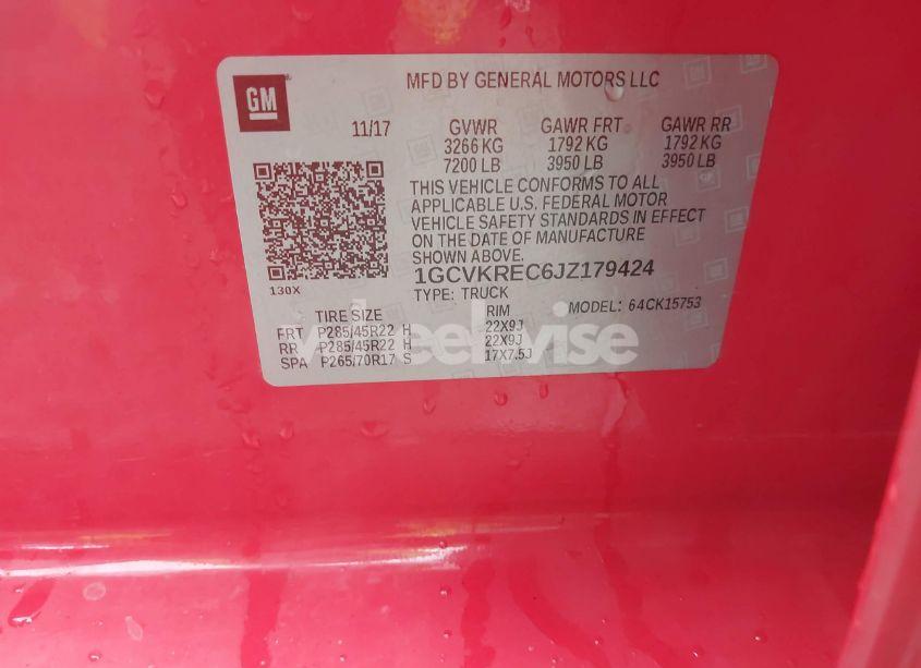 Photo 9 of 2018 Chevrolet Silverado 1500 1LT (VIN 1GCVKREC6JZ179424)