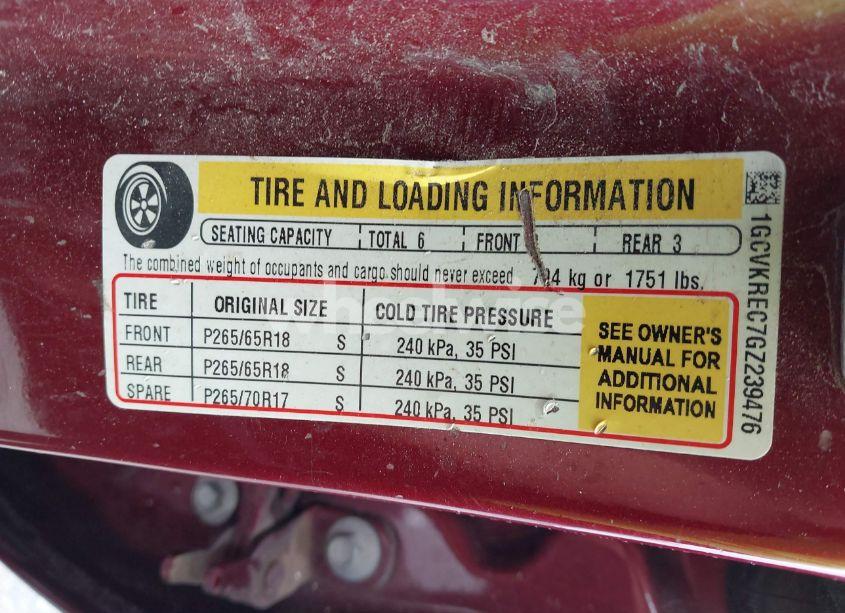 Photo 9 of 2016 Chevrolet Silverado 1500 2LT (VIN 1GCVKREC7GZ239476)