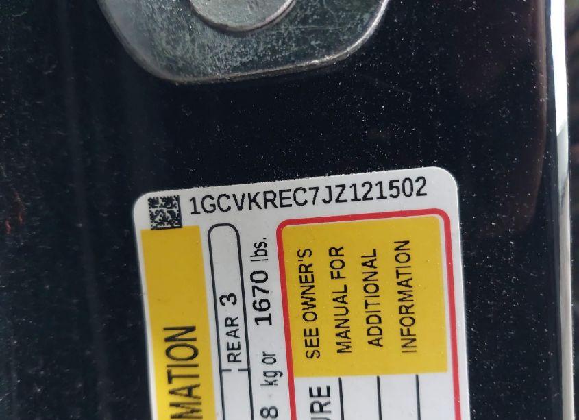 Photo 9 of 2018 Chevrolet Silverado 1500 2LT (VIN 1GCVKREC7JZ121502)