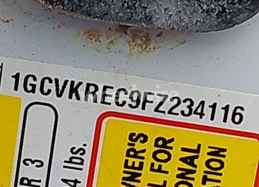 Photo 9 of 2015 Chevrolet Silverado 1500 1LT (VIN 1GCVKREC9FZ234116)