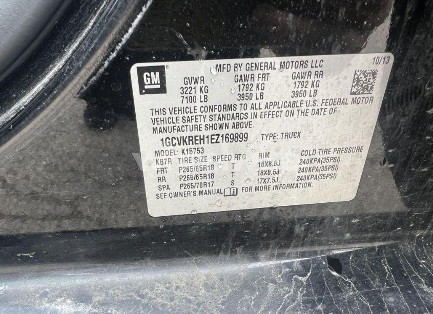 Photo 8 of 2014 Chevrolet Silverado K1500 LT (VIN 1GCVKREH1EZ169899)