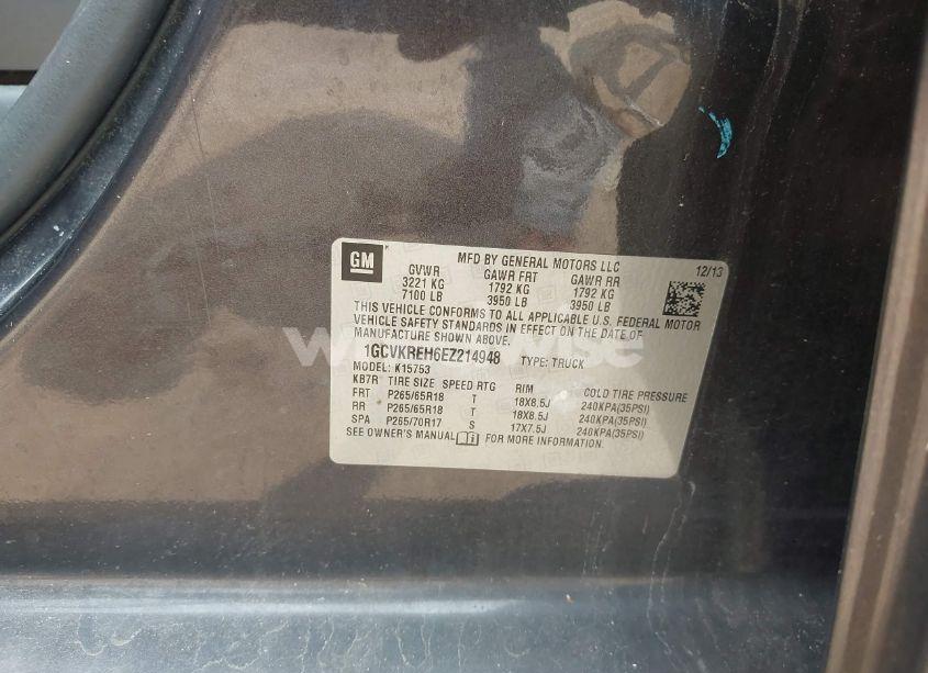 Photo 9 of 2014 Chevrolet Silverado 1500 1LT (VIN 1GCVKREH6EZ214948)