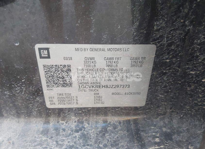 Photo 9 of 2018 Chevrolet Silverado 1500 1LT (VIN 1GCVKREH8JZ297373)