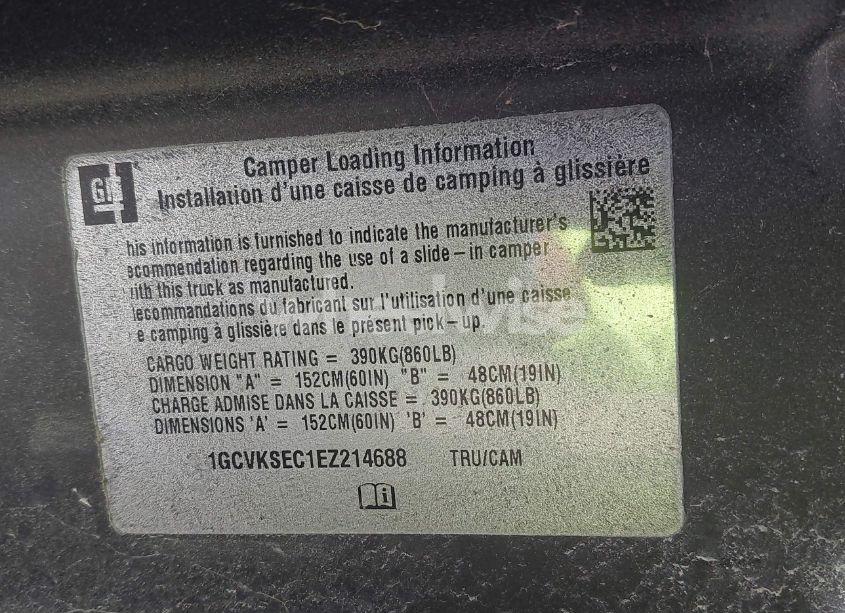 Photo 9 of 2014 Chevrolet Silverado 1500 (VIN 1GCVKSEC1EZ214688)