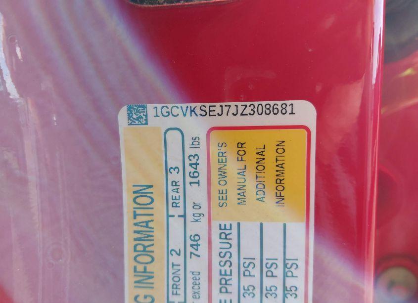 Photo 9 of 2018 Chevrolet Silverado 1500 2LZ (VIN 1GCVKSEJ7JZ308681)