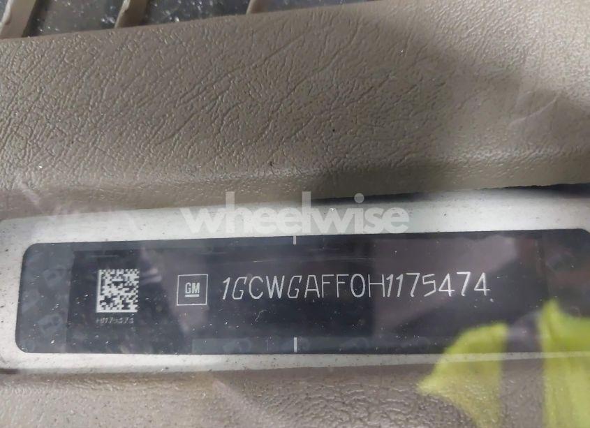 Photo 17 of 2017 Chevrolet Express 2500 WORK VAN (VIN 1GCWGAFF0H1175474)