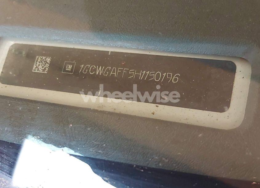 Photo 9 of 2017 Chevrolet Express 2500 WORK VAN (VIN 1GCWGAFF5H1150196)